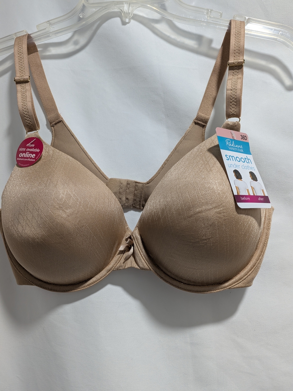 Vanity Fair Smooth T-Shirt Bra in Tan